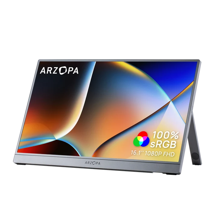 Monitor portátil ultrafino ARZOPA Z1C de 16,1 polegadas Full HD IPS